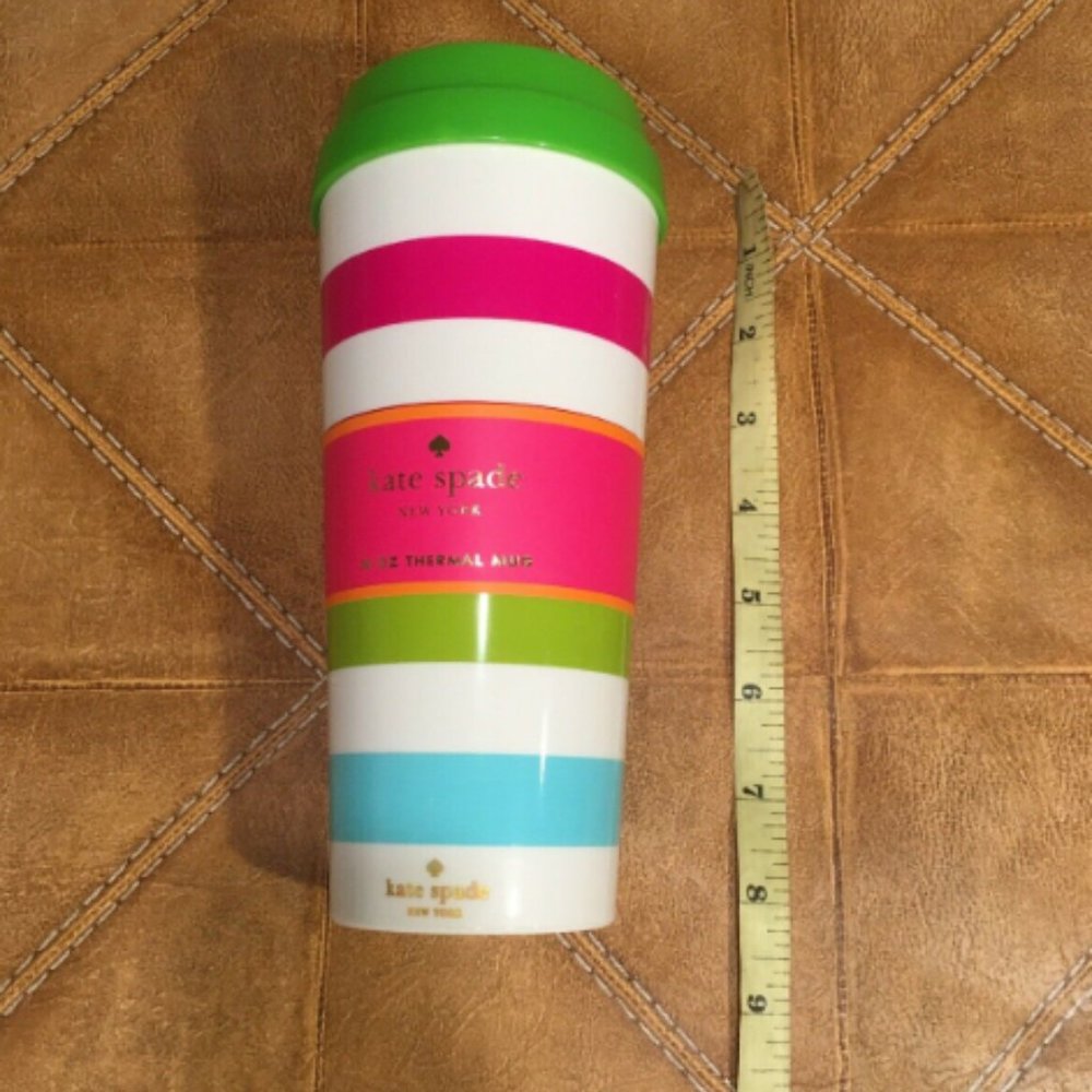 NEW Kate Spade New York Striped 16 oz. Thermal Mug